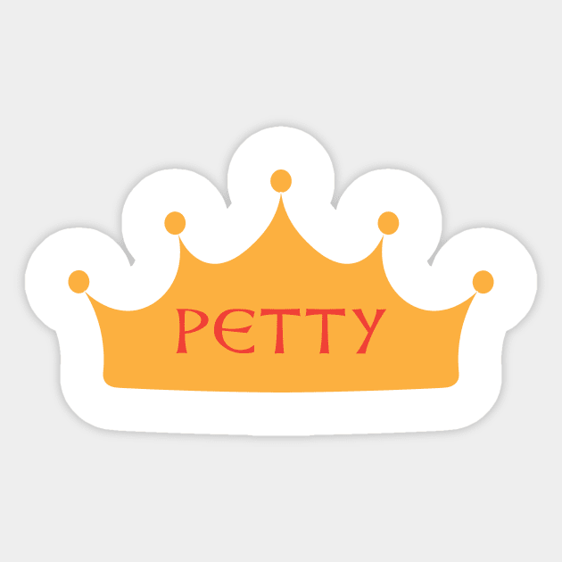 Petty crown Sticker by SkelBunny